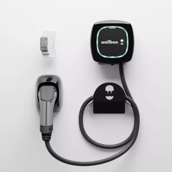 Borne de recharge pour voiture électrique Pulsar Plus + Power Boost + Support câble Noir de marque Wallbox, photo N°2